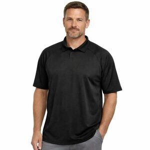 Columbia Black Golf Polo Shirt Mens XXL Short Sleeve Performance Casual EUC